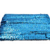 Pasamanería elástica azul con brillo decorativo