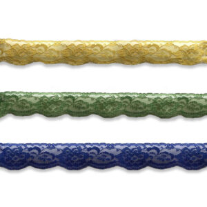 Puntilla nylon floral referencia 265.54140 color mostaza