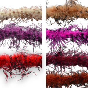 Plumas Ostrich Bicolor (pieza 2 Yardas) - varios colores