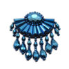 Aplique decorativo azul con pedrería