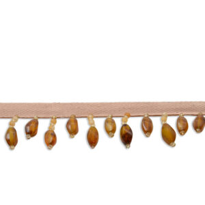 Fleco decorativo con cuentas acrílicas colgantes