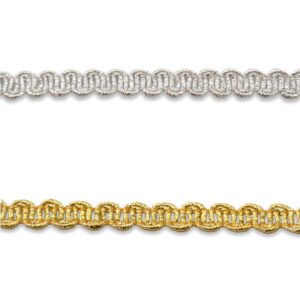 Galón ornamental metalizado para confección