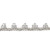 Galón metalizado 305.710 color plata con flecos