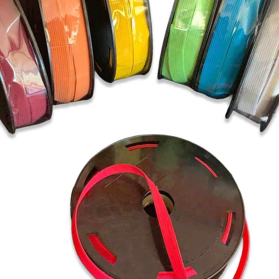 Goma Elástica de 10 mm (pieza 25) - Varios Colores