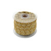 Galón decorativo bicolor con lurex dorado