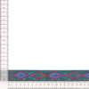 Galón decorativo jacquard de 26 mm