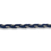 Trenza metalizada para decoración textil.
