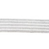 Cinta elástica lúrex plata de 50 mm para confección profesional Ref. 516.1389