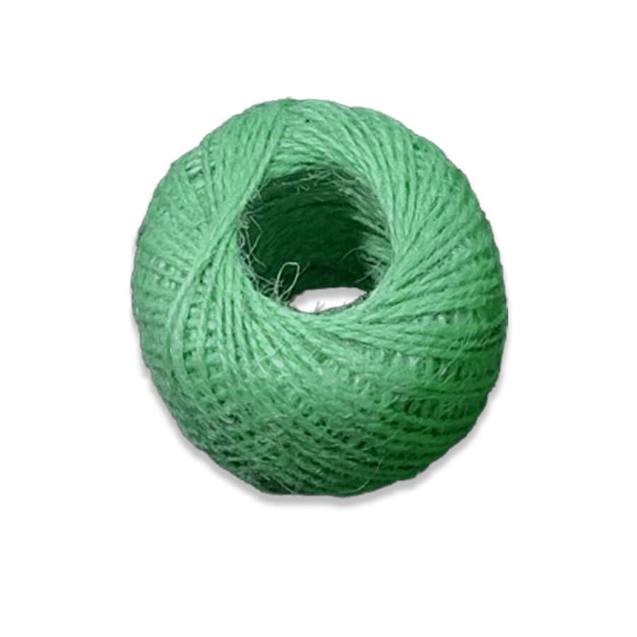 Hilo de yute fino para decoración y artesanía.