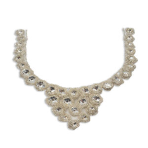 Cuello cristal bordado con pedrería para vestidos