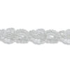 Detalle de pasamanería cachemir plata