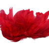 Plumas marabú naturales teñidas para tocados y rojas