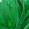 Pluma marabú decorativa de tacto suave para vestuario festivo verde