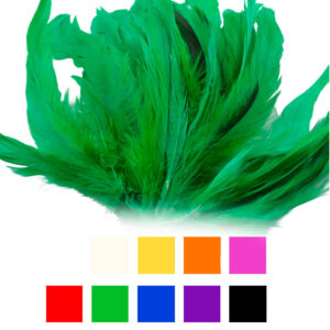 Plumas marabú tintadas en colores surtidos para confección y carnaval