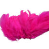 Pluma marabú naranja utilizada en decoración y disfraces color fucsia