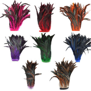 Pluma Gallo 35cm Bicolor 100gr - varios colores