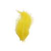 Plumas marabú naturales teñidas para tocados y complementos amarilla