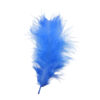 Pluma marabú azul utilizada en decoración y disfraces