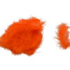 Pluma marabú naranja utilizada en decoración y disfraces