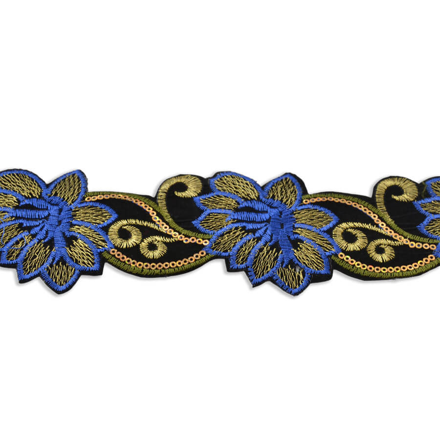 Tira Mixta Floral Bordada 6 cm (pieza 9m) - varios colores - Imagen 12