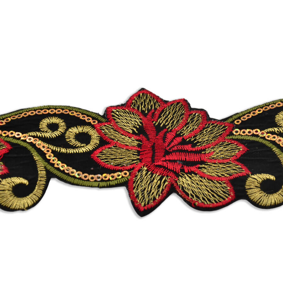 Tira Mixta Floral Bordada 6 cm (pieza 9m) - varios colores - Imagen 10