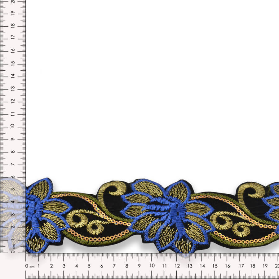 Tira Mixta Floral Bordada 6 cm (pieza 9m) - varios colores - Imagen 16