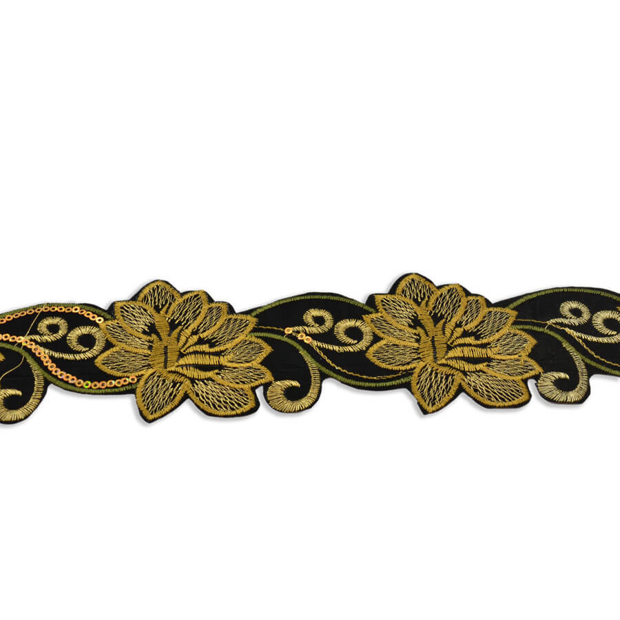 Tira Mixta Floral Bordada 6 cm (pieza 9m) - varios colores - Imagen 6