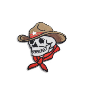 Parche Termoadhesivo Calavera Cowboy 6 cm