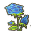 265.121300.19-parche-bordado-flor-azul-14cm Parche decorativo de flor azul para personalizar prendas.