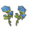 265.121300.19-parche-floral-azul-para-confeccion Parche bordado de flor azul de 14 cm para confección.