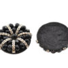 265858031-boton-decorativo-con-cristales-facetados Botón decorativo negro con abalorios plateados