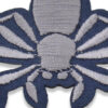 360AD300-aplique-arana-bordada-gris Parche decorativo con diseño de araña
