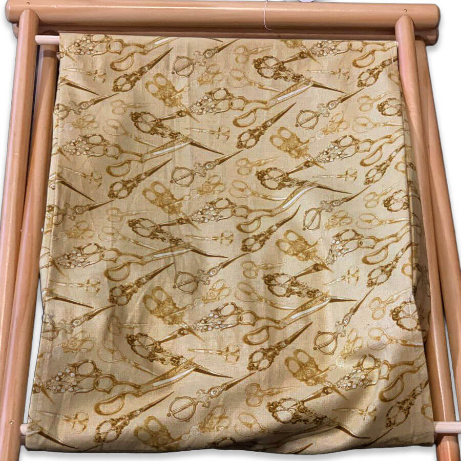 Organizador textil plegable para labores de costura