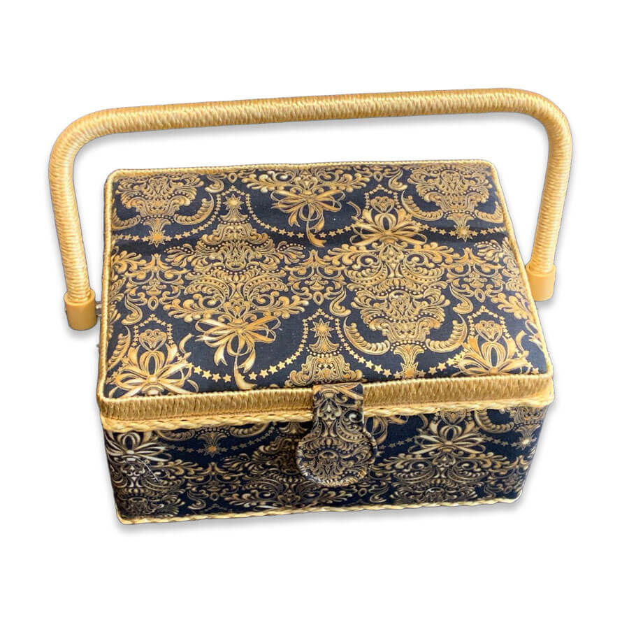 Ref-8-costurero-estampado-barroco-dorado Caja de costura con estampado barroco dorado