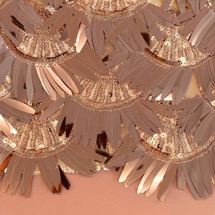 Tela de Lentejuela Burlesque sobre Tul Ancho 130 cm - Imagen 4