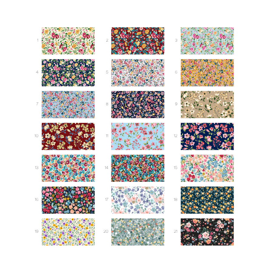Algodón Flowerty Estampado Floral 100% Algodón Ancho 140 cm - Imagen 1