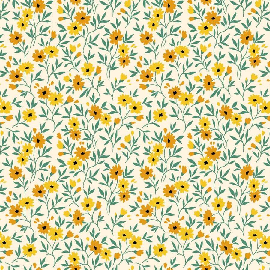 Algodón Bimba Coordinado Floral, Vichy y Liso Ancho 140 cm - Imagen 2
