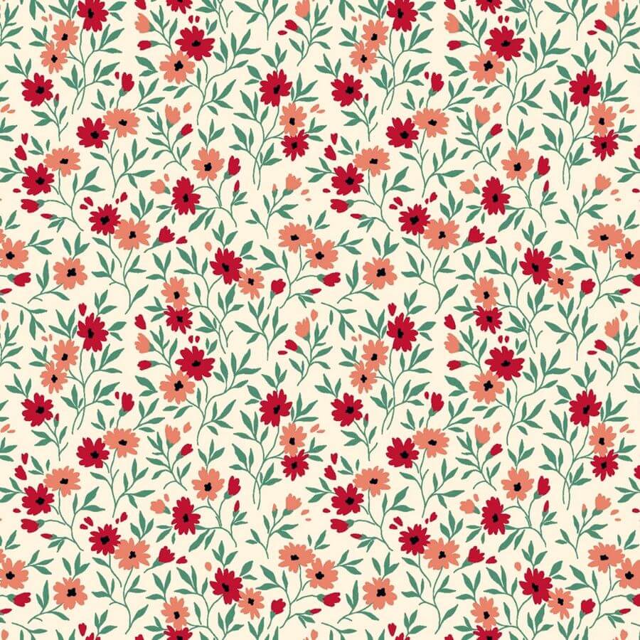 Algodón Bimba Coordinado Floral, Vichy y Liso Ancho 140 cm - Imagen 12