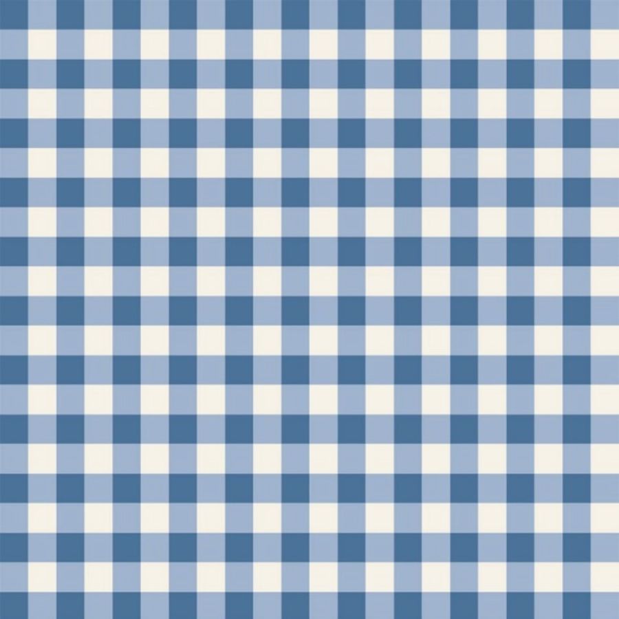 tela vichy algodón azafata color azul azafata