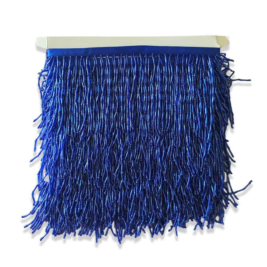Fleco de canutillos azul intenso para vestuario de fiesta