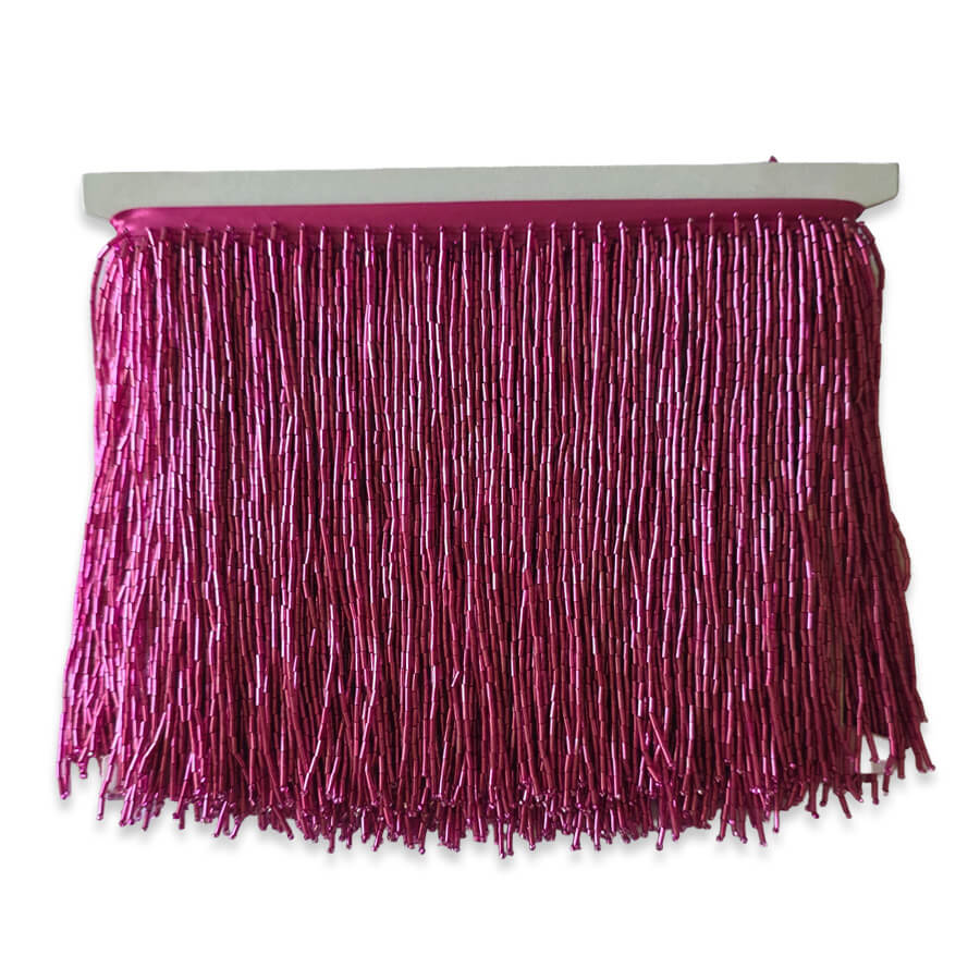 Fleco de canutillos fucsia para Carnaval y espectáculo pieza completa