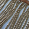 Fleco de canutillos beige de 15 cm para confección y decoración