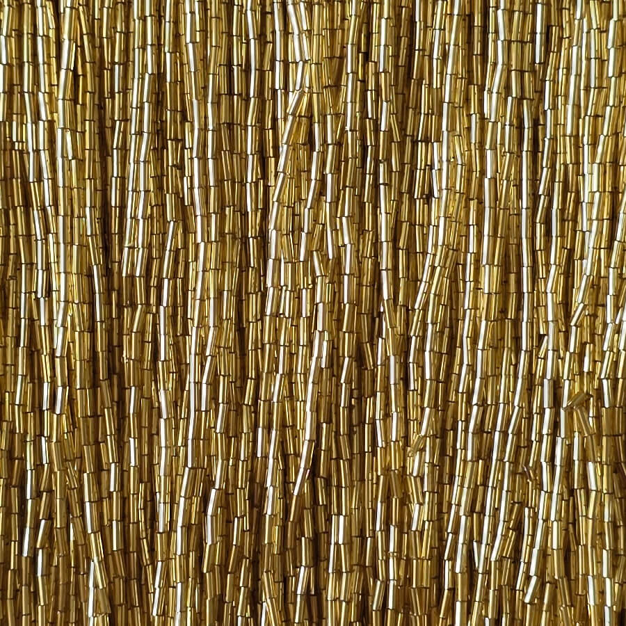 Fleco de canutillos oro de 15 cm para vestuario de fiesta