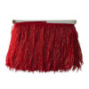 Fleco de canutillos rojo de 15 cm para confección decorativa pieza 5M