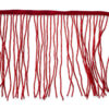 Fleco de canutillos rojo de 15 cm para confección decorativa
