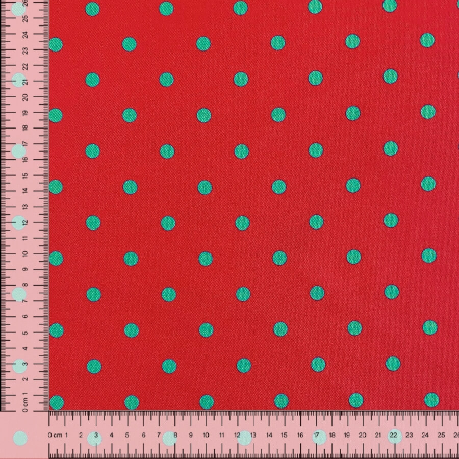 Tela Strech Lunares Doble Cara Bicolor Ancho 150 cm - Imagen 3