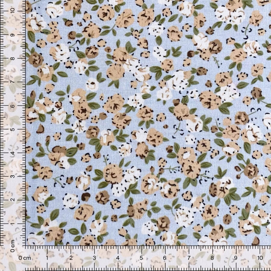 Tela de Algodón Violeta Estampado Floral 150 cm - Imagen 31