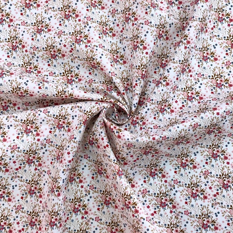 Tela de Algodón Violeta Estampado Floral 150 cm - Imagen 33