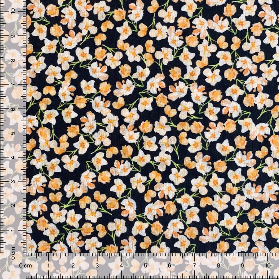 Tela de Algodón Violeta Estampado Floral 150 cm - Imagen 46