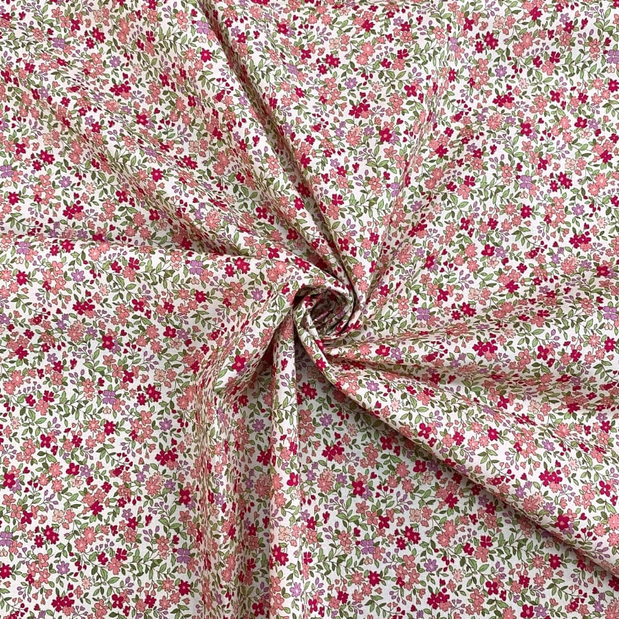 Tela de Algodón Violeta Estampado Floral 150 cm - Imagen 51